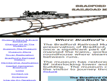 Tablet Screenshot of bradfordrrmuseum.org